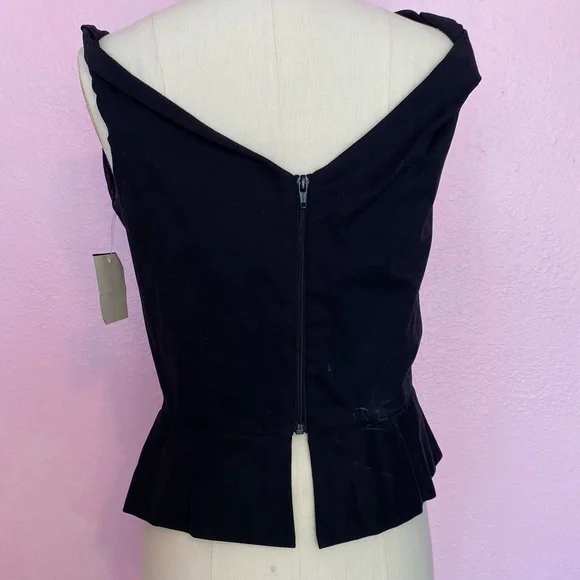Vivienne Westwood Black Top Draping Corset Open Neck - Picture 5 of 11